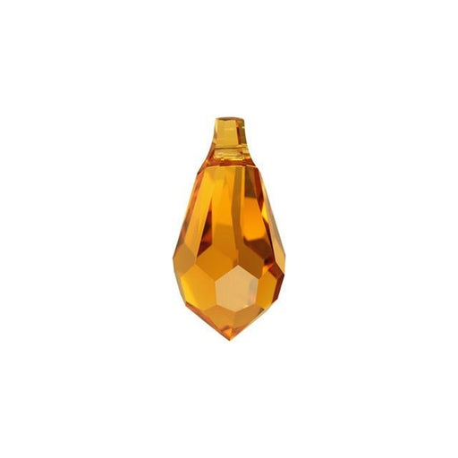 PRESTIGE Crystal, #6000 Swarovski Teardrop Pendant 11mm, Topaz (1 Piece)