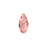 PRESTIGE Crystal, #6010 Briolette Pendant 13mm, Peach (1 Piece)
