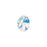 PRESTIGE Crystal, #6028 Oval Pendant 10mm, Crystal AB (1 Piece)