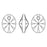 PRESTIGE Crystal, #6028 Oval Pendant 12mm, Crystal Red Magma (1 Piece)