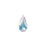 PRESTIGE Crystal, #6100 Swarovski Faceted Teardrop Pendant 24mm, Crystal AB (1 Piece)