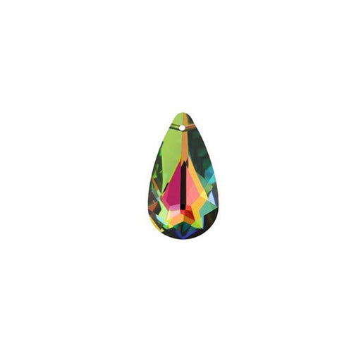 PRESTIGE Crystal, #6100 Faceted Teardrop Pendant 24mm, Crystal Vitrail Medium (1 Piece)