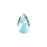PRESTIGE Crystal, #6106 Swarovski Pear-Shaped Pendant 16mm, Aquamarine Shimmer (1 Piece)