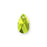 Swarovski Crystal, #6106 Swarovski Pear-Shaped Pendant 16mm, Citrus Green (1 Piece)