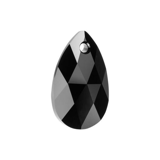 PRESTIGE Crystal, #6106 Pear-Shaped Pendant 22mm, Jet (1 Piece)