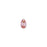 PRESTIGE Crystal, #6106 Pear-Shaped Pendant 16mm, Light Rose Shimmer (1 Piece)