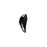 PRESTIGE Crystal, #6150 Swarovski Pegasus Pendant 30mm, Jet (1 Piece)