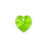 PRESTIGE Crystal, #6228 Heart Pendant 10mm, Citrus Green (1 Piece)