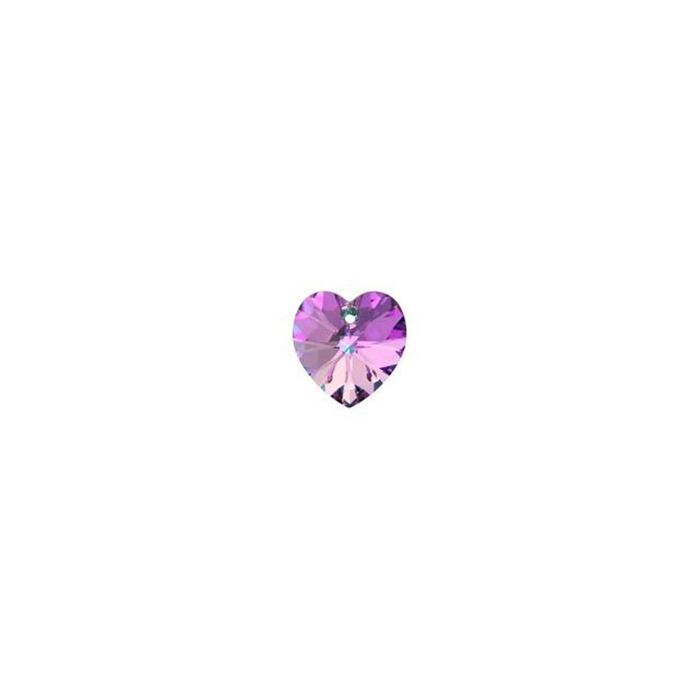PRESTIGE Crystal, #6228 Heart Pendant 10mm, Crystal Vitrail Light (1 Piece)