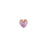 PRESTIGE Crystal, #6228 Heart Pendant 14mm, Light Rose Shimmer (1 Piece)