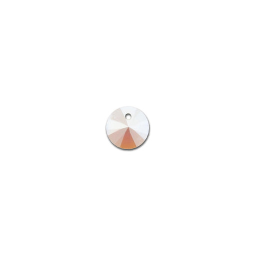 PRESTIGE Crystal, #6428 Xilion Round Pendant 6mm, Light Rose Shimmer (1 Piece)