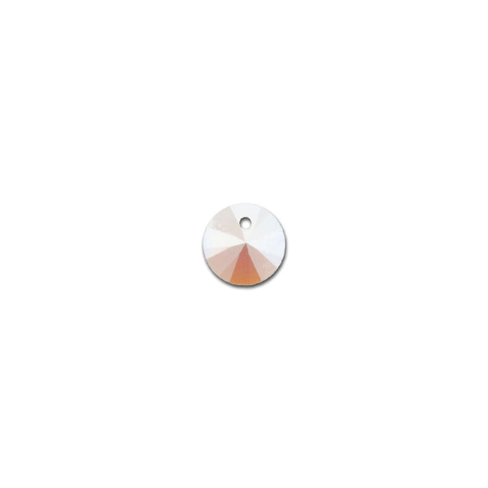 PRESTIGE Crystal, #6428 Xilion Round Pendant 6mm, Light Rose Shimmer (1 Piece)
