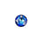 PRESTIGE Crystal, #6430 Swarovski Round Classic Cut Pendant 8mm, Bermuda Blue (1 Piece)