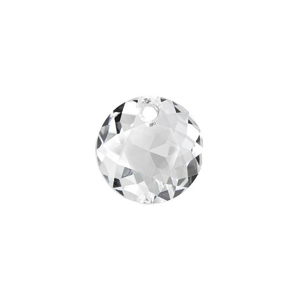 PRESTIGE Crystal, #6430 Swarovski Round Classic Cut Pendant 10mm, Crystal (1 Piece)