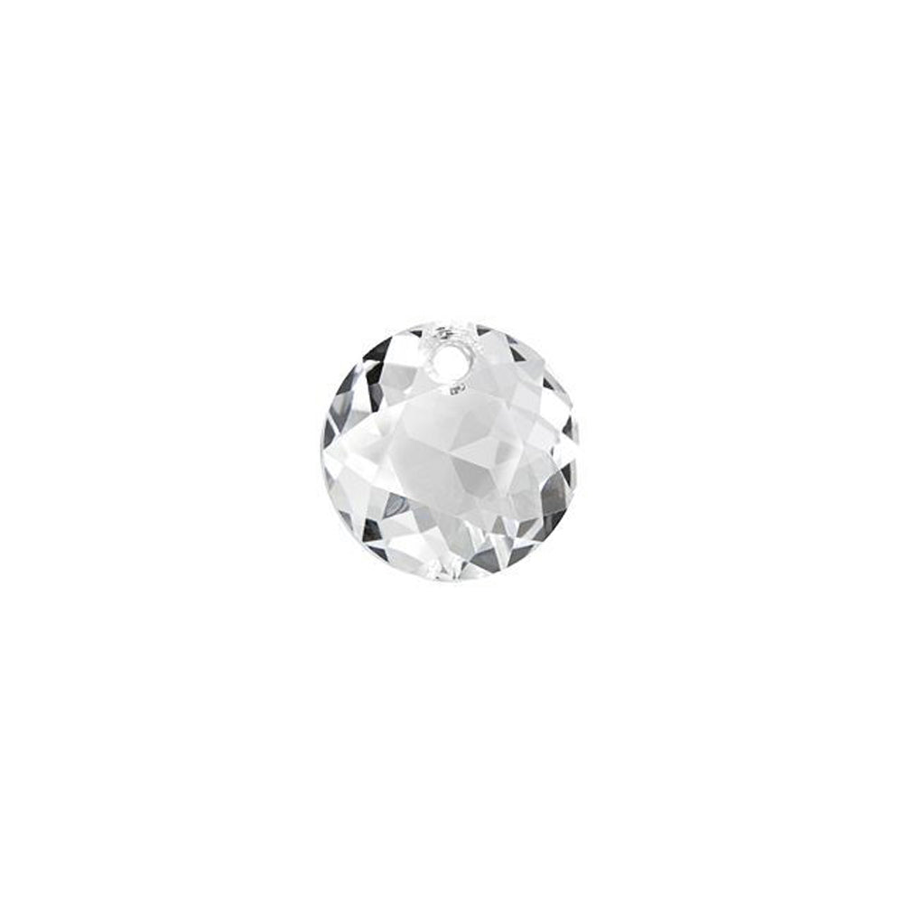 PRESTIGE Crystal, #6430 Swarovski Round Classic Cut Pendant 8mm, Crystal (1 Piece)