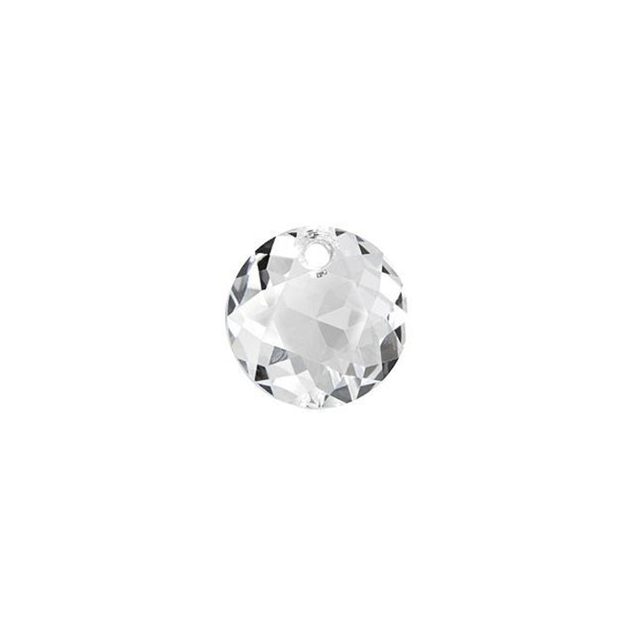 PRESTIGE Crystal, #6430 Swarovski Round Classic Cut Pendant 8mm, Crystal (1 Piece)
