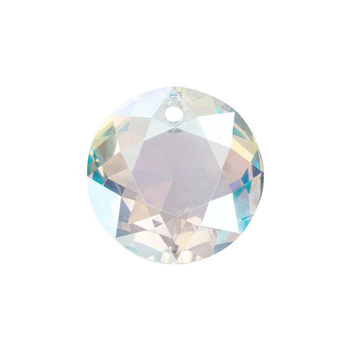 PRESTIGE Crystal, #6430 Round Classic Cut Pendant 14mm, Crystal Shimmer (1 Piece)