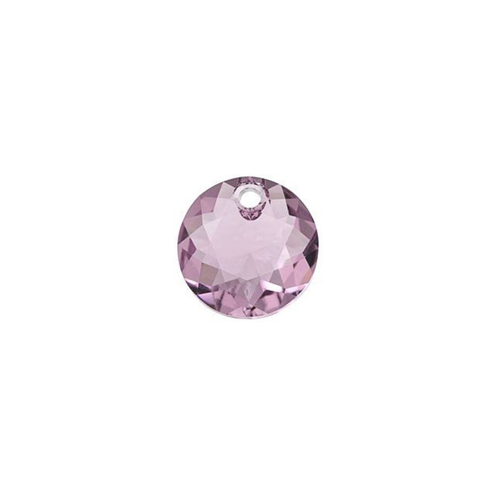 PRESTIGE Crystal, #6430 Swarovski Round Classic Cut Pendant 8mm, Light Amethyst (1 Piece)