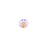 PRESTIGE Crystal, #6430 Round Classic Cut Pendant 8mm, Light Rose Shimmer (1 Piece)