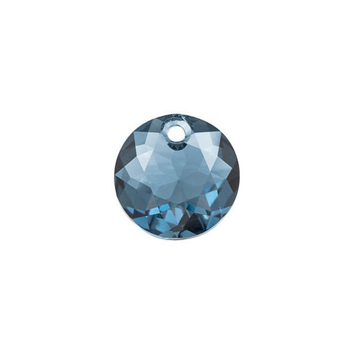 PRESTIGE Crystal, #6430 Round Classic Cut Pendant 10mm, Montana Sapphire (1 Piece)
