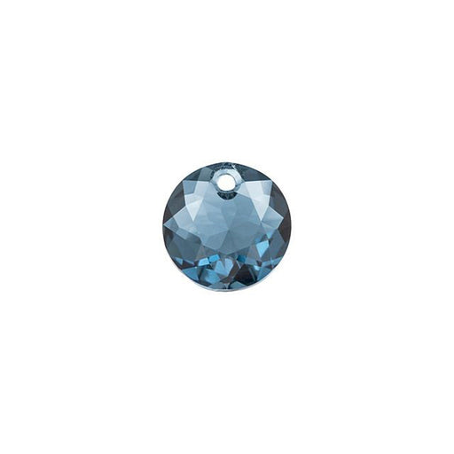 PRESTIGE Crystal, #6430 Swarovski Round Classic Cut Pendant 8mm, Montana Sapphire (1 Piece)