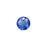 PRESTIGE Crystal, #6430 Swarovski Round Classic Cut Pendant 8mm, Sapphire (1 Piece)