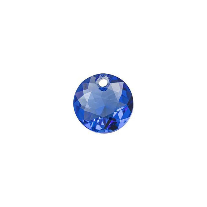 PRESTIGE Crystal, #6430 Swarovski Round Classic Cut Pendant 8mm, Sapphire (1 Piece)