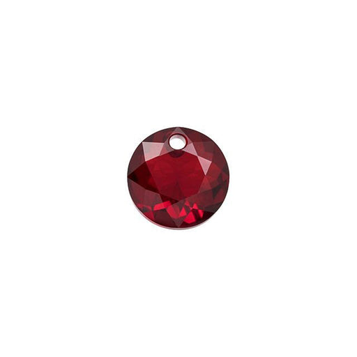 PRESTIGE Crystal, #6430 Round Classic Cut Pendant 8mm, Siam (1 Piece)