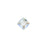 PRESTIGE Crystal, #6431 Swarovski Princess Cut Pendant 9mm, Crystal Shimmer (1 Piece)