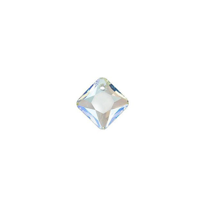 PRESTIGE Crystal, #6431 Swarovski Princess Cut Pendant 9mm, Crystal Shimmer (1 Piece)