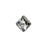 PRESTIGE Crystal, #6431 Princess Cut Pendant 12mm, Crystal Silver Night (1 Piece)