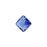 PRESTIGE Crystal, #6431 Swarovski Princess Cut Pendant 12mm, Sapphire (1 Piece)