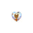 PRESTIGE Crystal, #6432 Heart Cut Pendant 11mm, Light Colorado Topaz Shimmer (1 Piece)