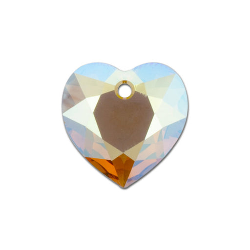 PRESTIGE Crystal, #6432 Heart Cut Pendant 15mm, Light Colorado Topaz Shimmer (1 Piece)