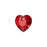 PRESTIGE Crystal, #6432 Heart Cut Pendant 8mm, Siam (1 Piece)