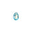 PRESTIGE Crystal, #6433 Pear Cut Pendant 9mm, Aquamarine Shimmer (1 Piece)