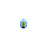 PRESTIGE Crystal, #6433 Pear Cut Pendant 16mm, Emerald Shimmer (1 Piece)