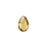 PRESTIGE Crystal, #6433 Pear Cut Pendant 12mm, Light Colorado Topaz (1 Piece)