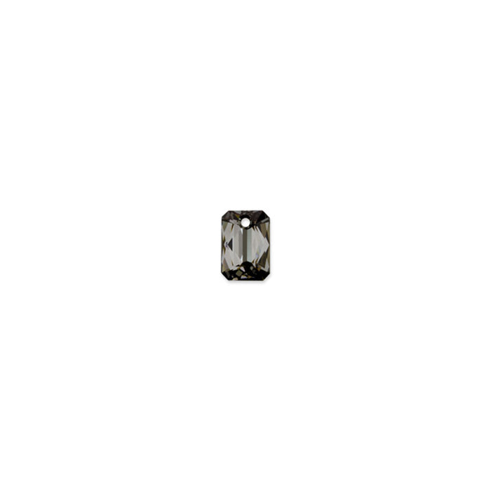 PRESTIGE Crystal, #6435 Emerald Cut Pendant 12mm, Crystal Silver Night (1 Piece)