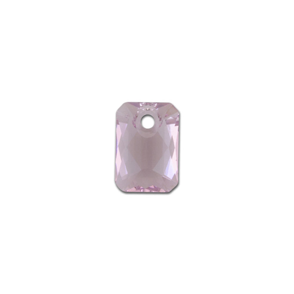 PRESTIGE Crystal, #6435 Emerald Cut Pendant 9mm, Light Amethyst (1 Piece)