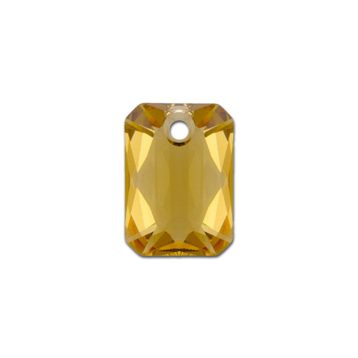 PRESTIGE Crystal, #6435 Emerald Cut Pendant 12mm, Light Colorado Topaz (1 Piece)