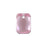 PRESTIGE Crystal, #6435 Emerald Cut Pendant 12mm, Light Rose (1 Piece)