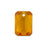 PRESTIGE Crystal, #6435 Emerald Cut Pendant 16mm, Topaz (1 Piece)