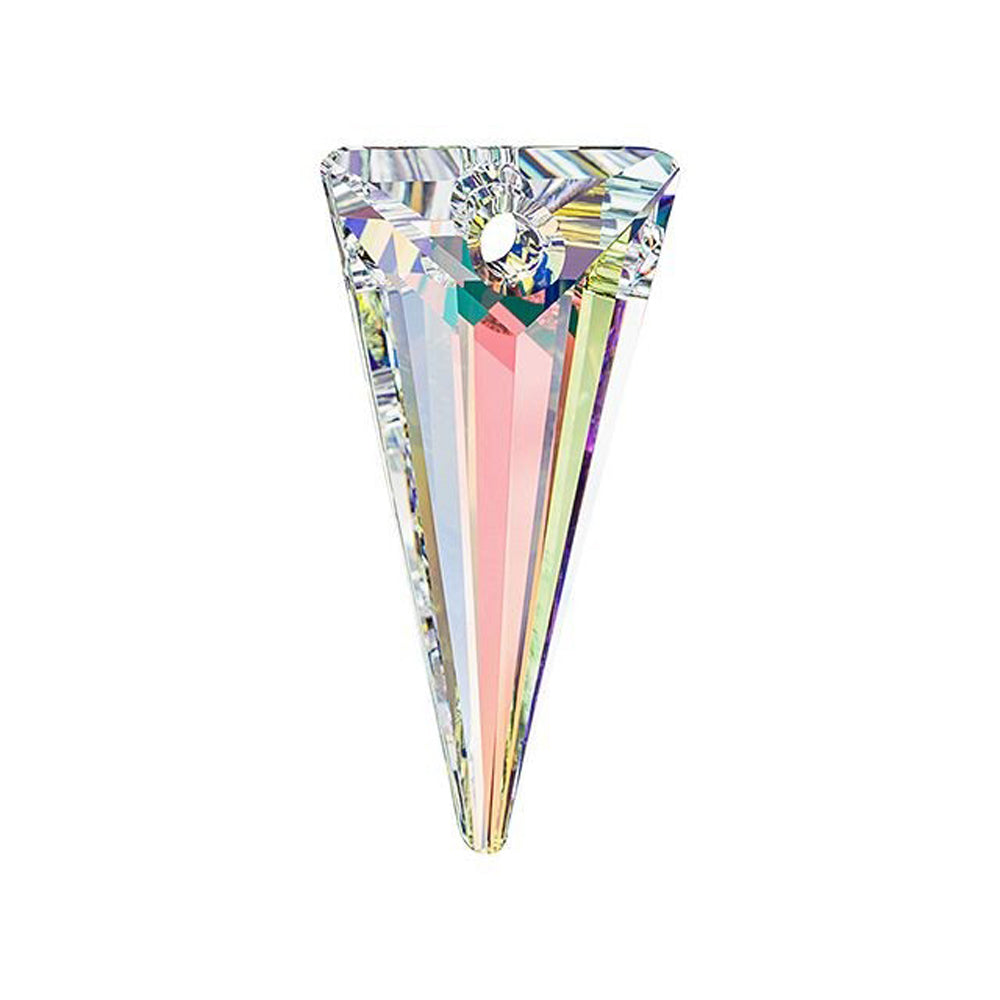 PRESTIGE Crystal, #6480 Swarovski Spike Pendant 39mm, Crystal AB (1 Piece)