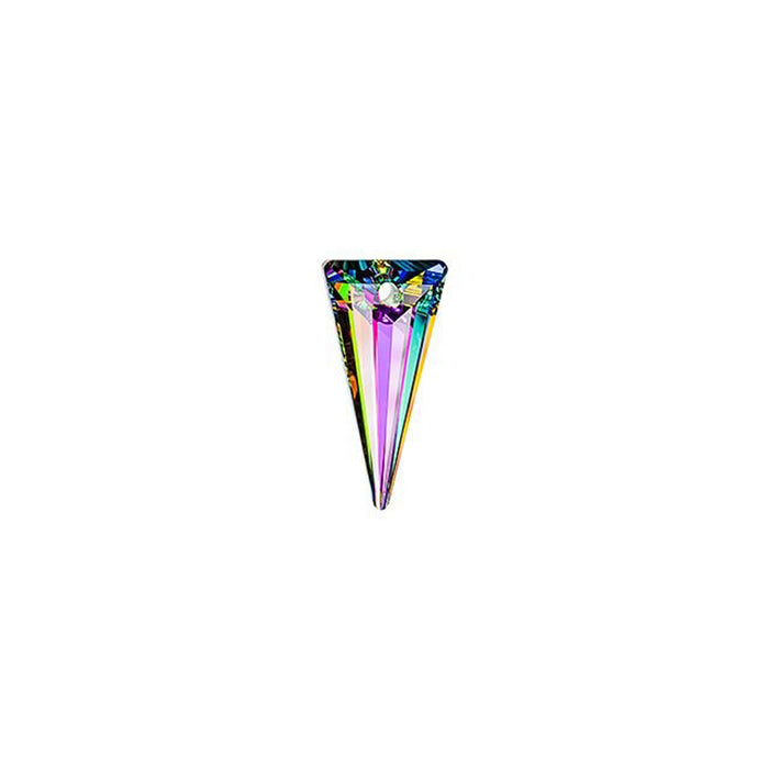 PRESTIGE Crystal, #6480 Swarovski Spike Pendant 18mm, Crystal Vitrail Medium (1 Piece)