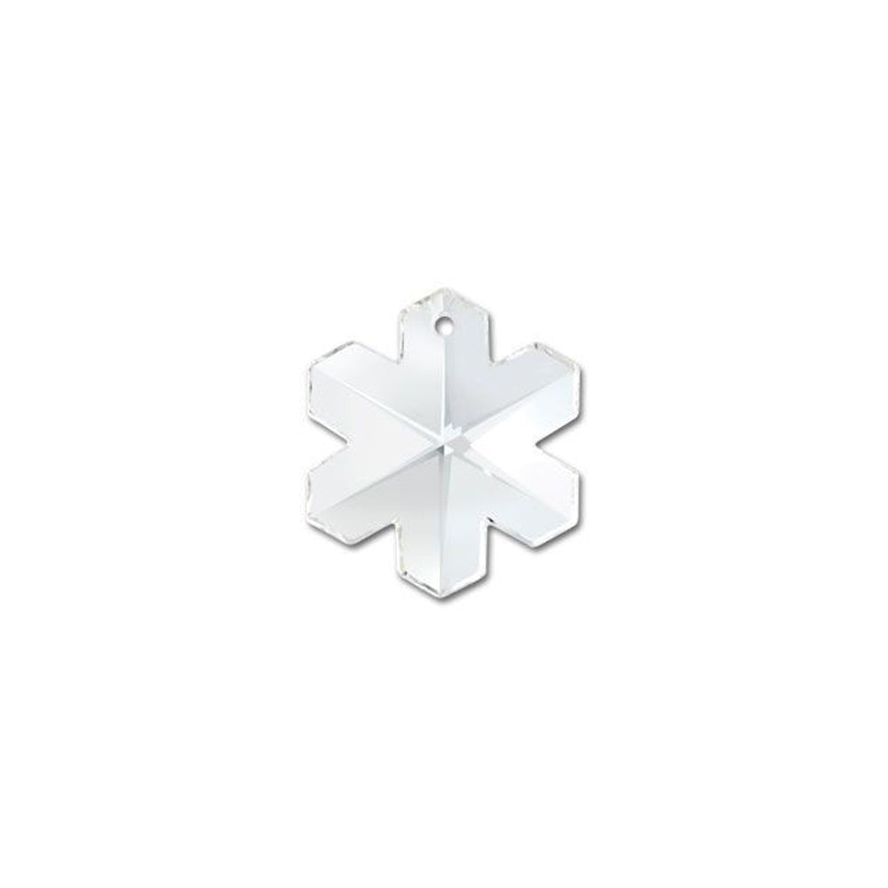 PRESTIGE Crystal, #6704 Snowflake Pendant 20mm, Crystal (1 Piece)