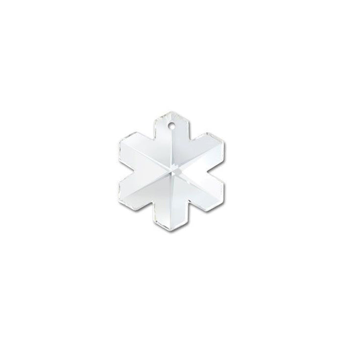 PRESTIGE Crystal, #6704 Snowflake Pendant 20mm, Crystal (1 Piece)
