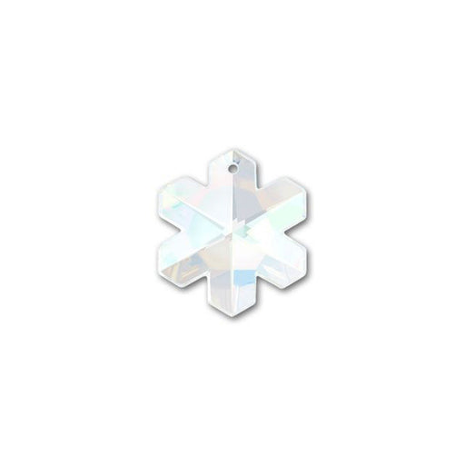 Swarovski Crystal, #6704 Swarovski Snowflake Pendant 20mm, Crystal AB (1 Piece)