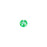 PRESTIGE Crystal, #H2038 Hotfix Round Flatback Rhinestone SS10, Electric Green LacquerPRO DeLite (1 Piece)