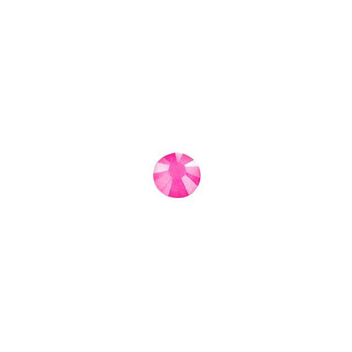 PRESTIGE Crystal, #H2038 Hotfix Round Flatback Rhinestone SS10, Electric Pink LacquerPRO (1 Piece)